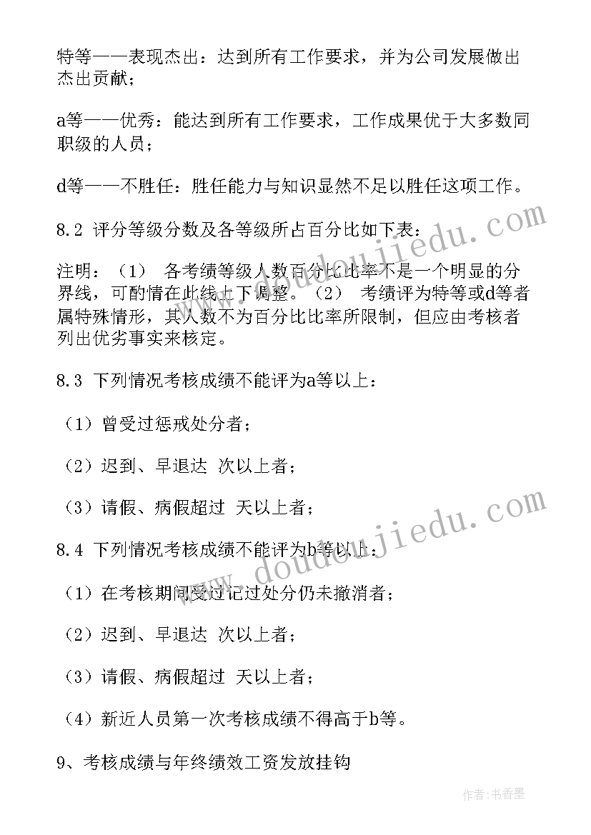 最新绩效年终奖考核 员工绩效考核细化方案(优秀19篇)