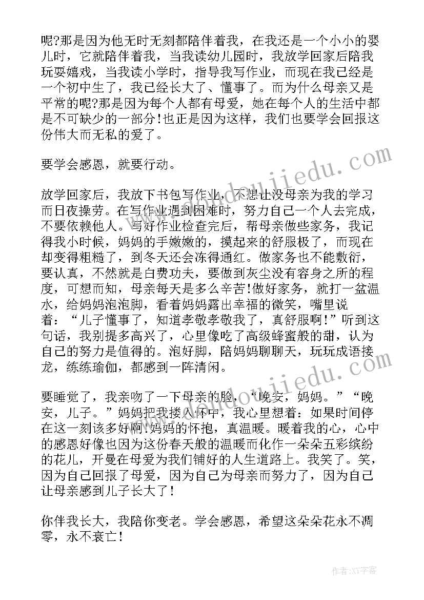 最新感恩母亲小学生一分钟演讲稿(优质11篇)