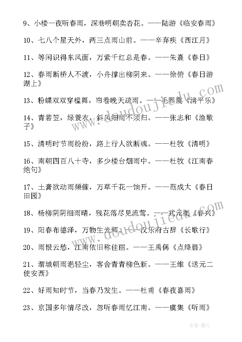 最新春雪的古诗 古诗春雨教学反思(模板13篇)