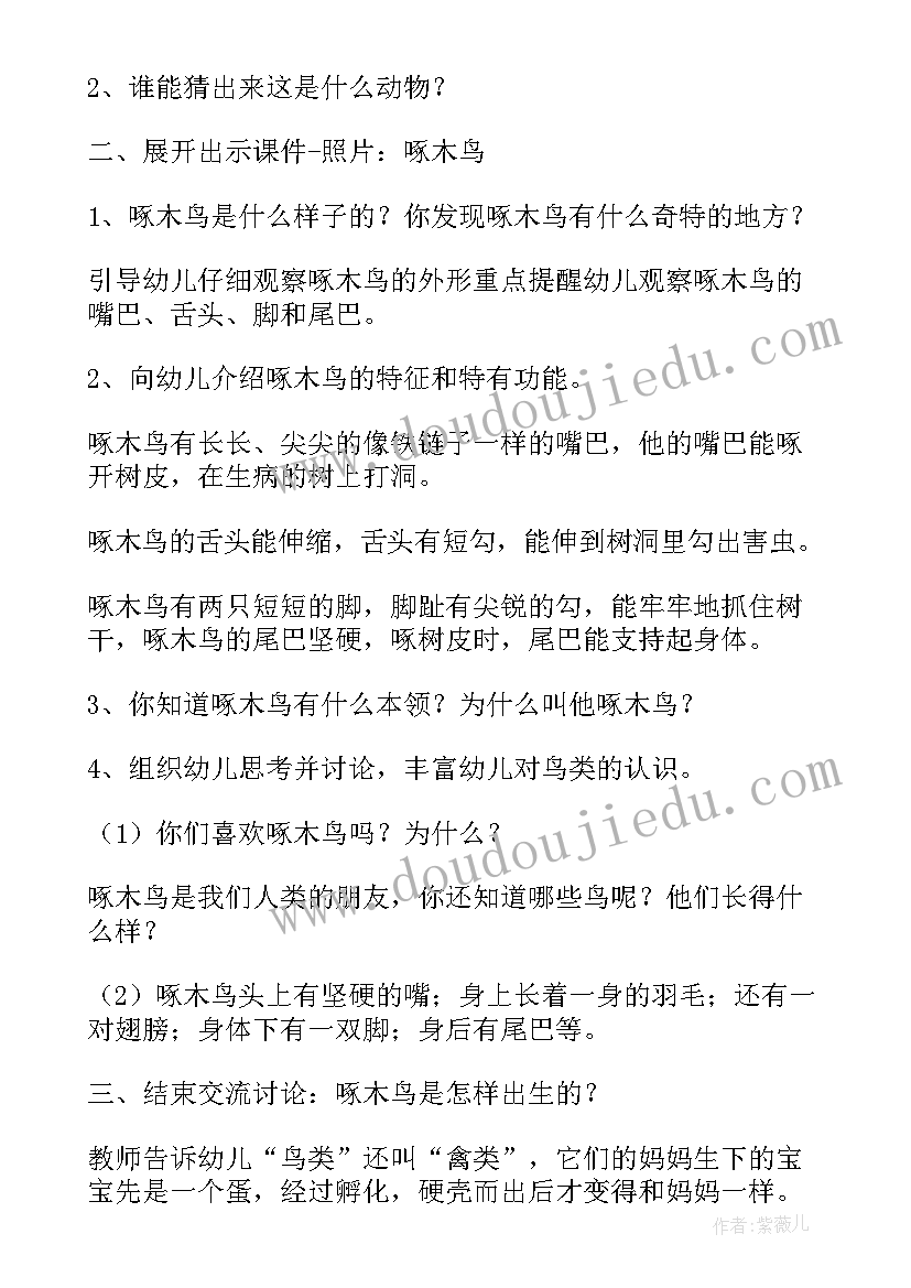 最新雷公公的样子 雷公公和啄木鸟中班教案(大全8篇)