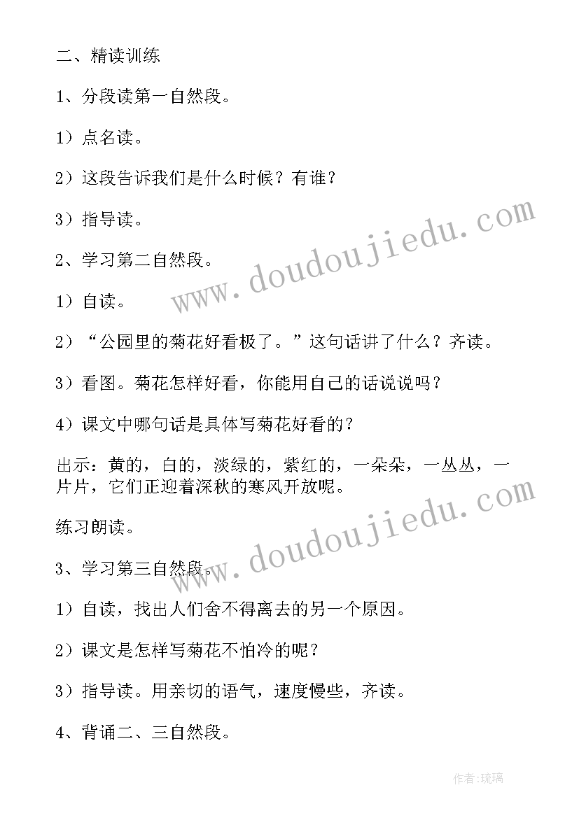 最新看菊花教案中班(汇总18篇)