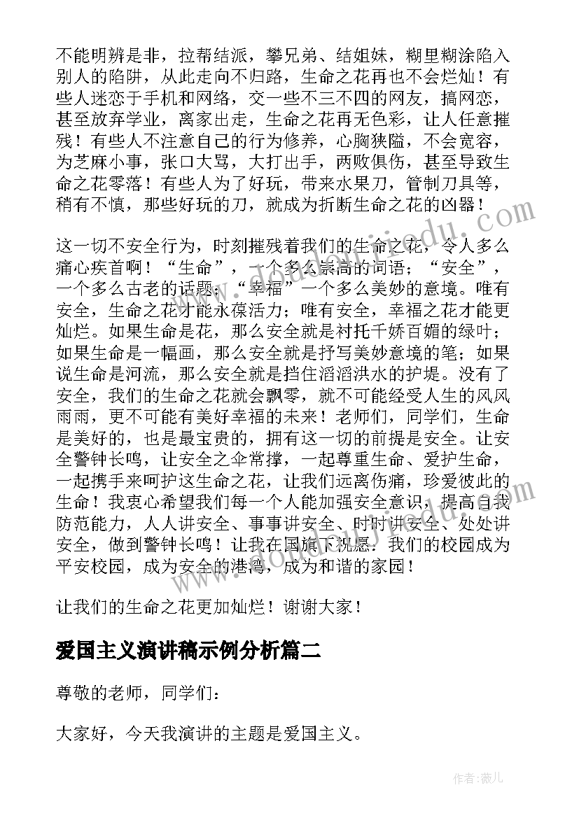 最新爱国主义演讲稿示例分析(优质8篇)