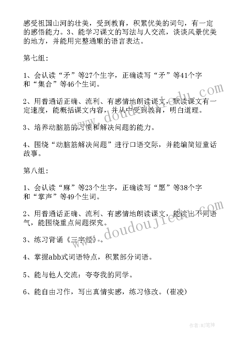 2023年小学汉语文教学计划方案(优质8篇)