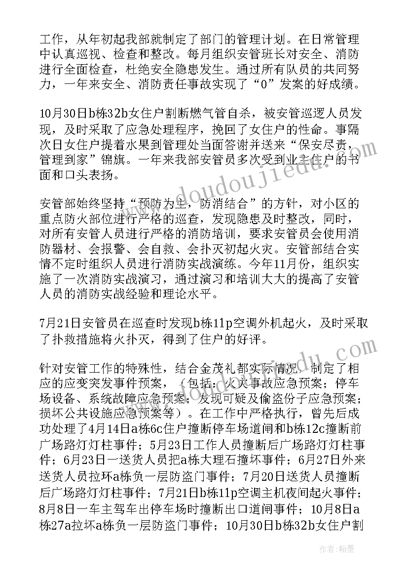 2023年安管会工作总结 治安管理工作总结(通用8篇)