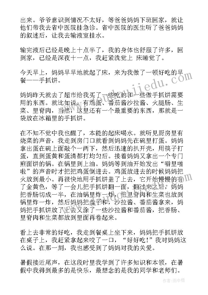 四年级日记暑假趣事(汇总8篇)