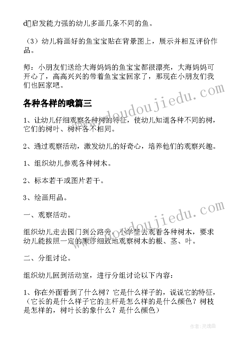 各种各样的哦 各种各样的笔教案(通用13篇)