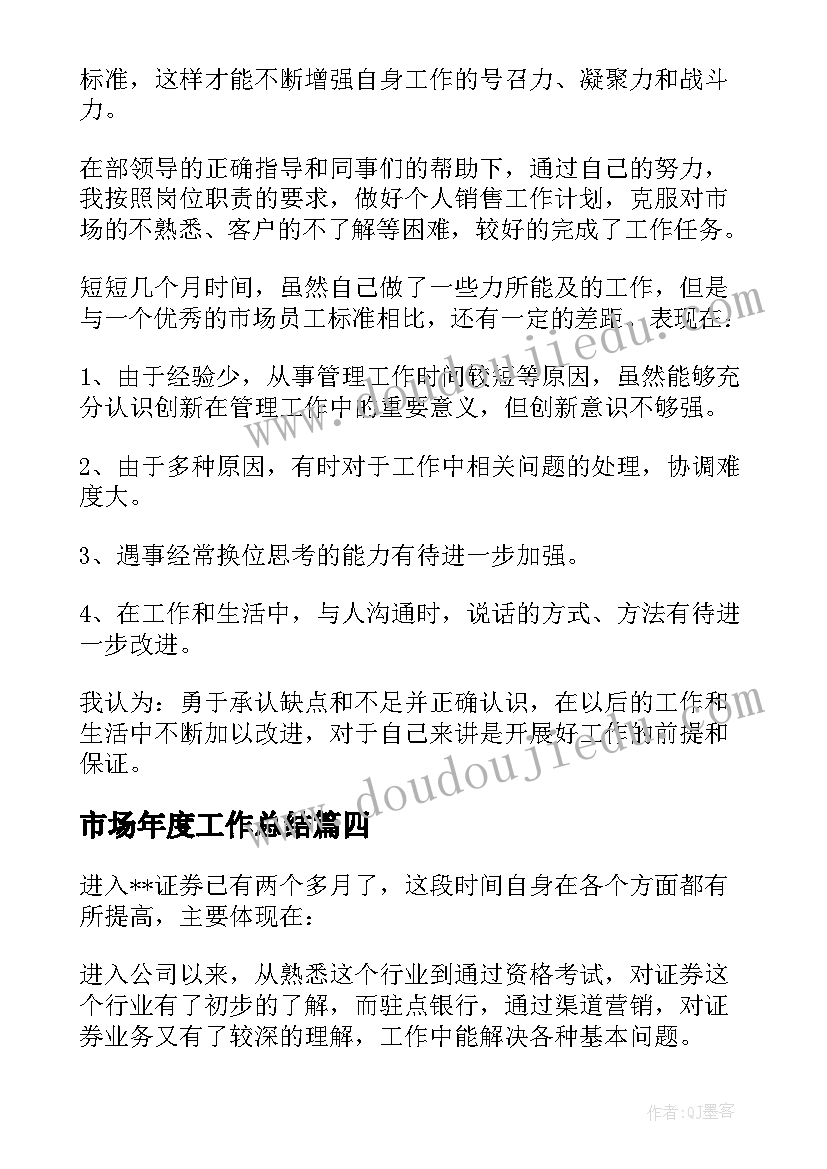 最新市场年度工作总结 市场督导个人工作总结(通用13篇)