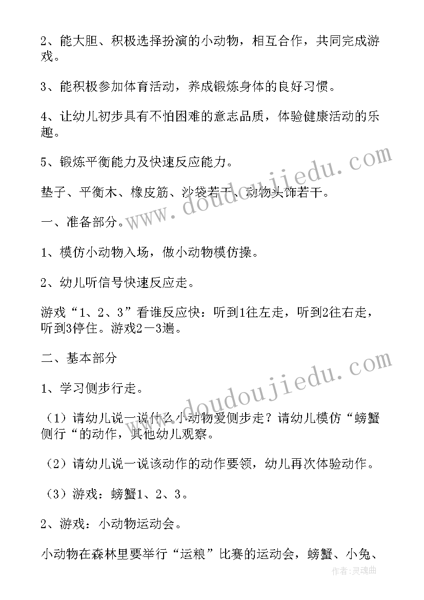 2023年幼儿园体育说课教案中班(优质9篇)