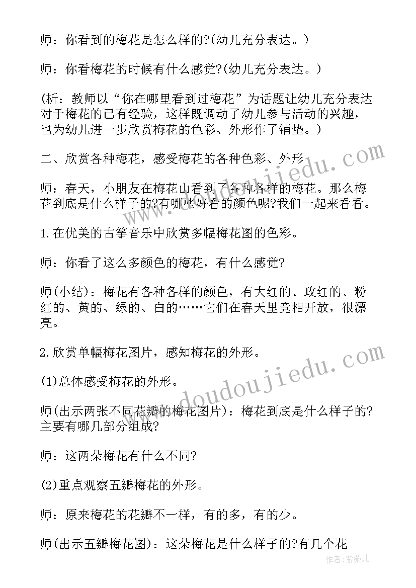 2023年大班美术教案梅花开了(通用8篇)