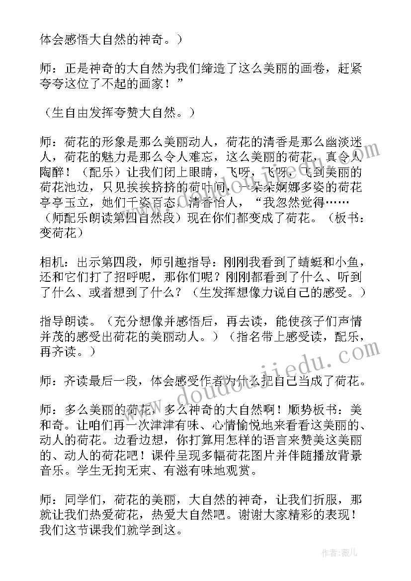 最新荷花教学反思三年级(实用19篇)