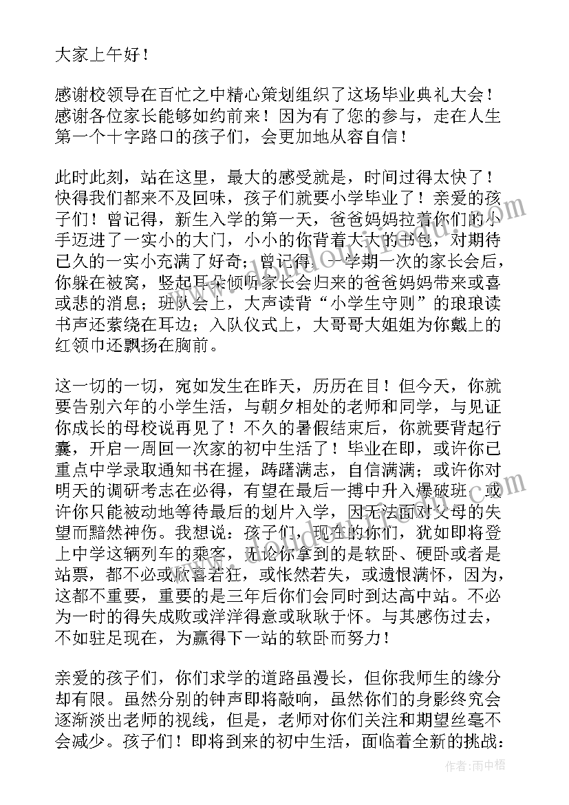 最新小学毕业班动员大会教务主任发言稿(优质17篇)