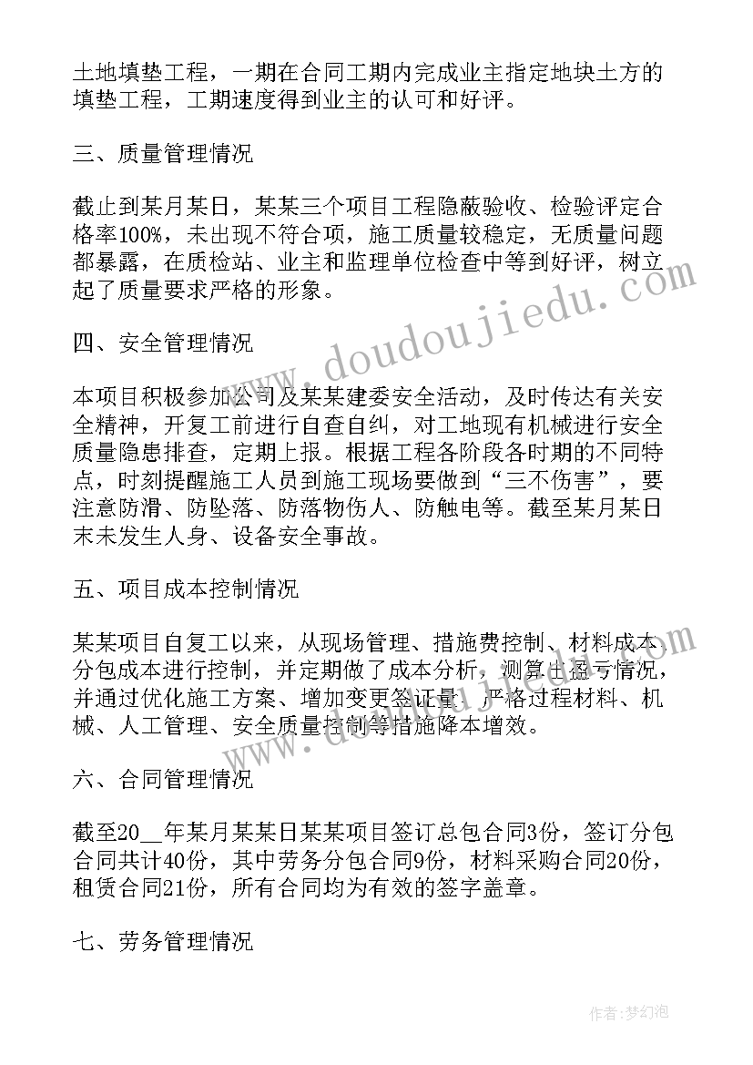 项目经理年度工作报告(大全10篇)