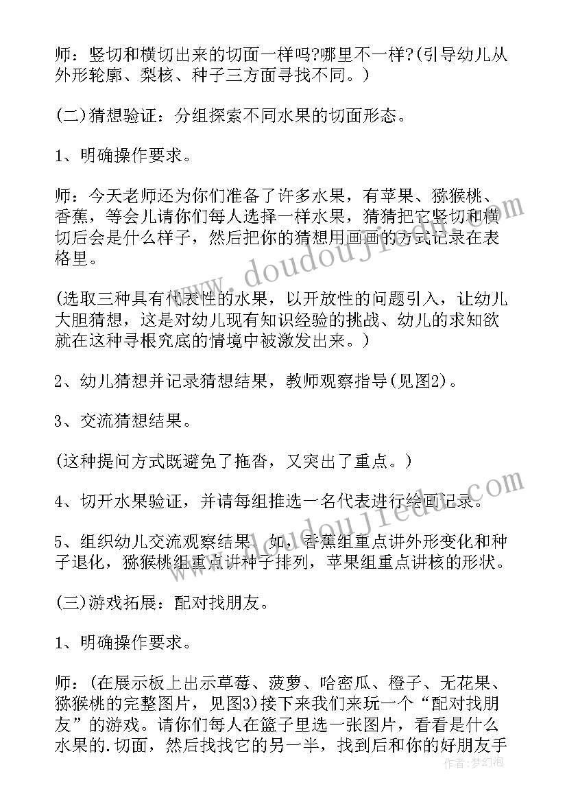 2023年大班科学教案水的秘密 中班科学水果的秘密教案(实用10篇)