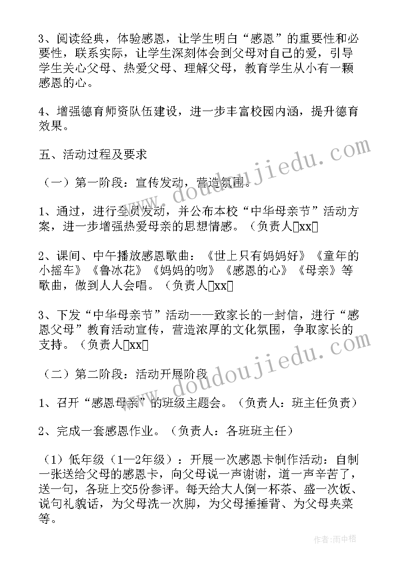 初一母亲节活动方案策划 母亲节活动策划方案(实用11篇)