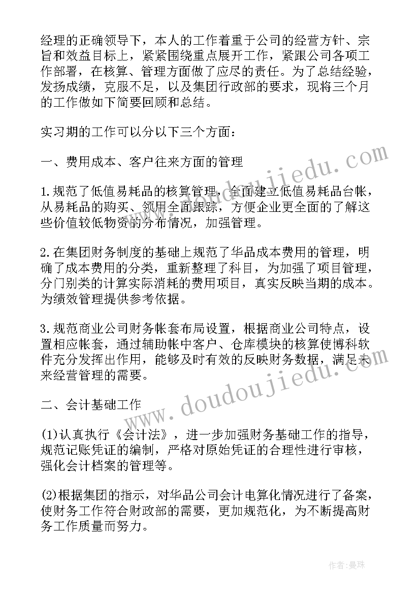 2023年试用期专业工作总结(大全8篇)