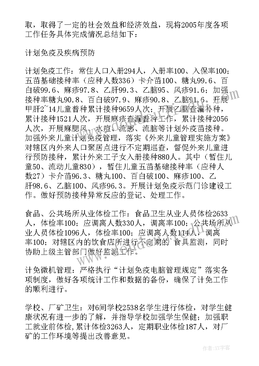 最新医院防保科个人年度工作总结 医院年度个人工作总结(大全12篇)