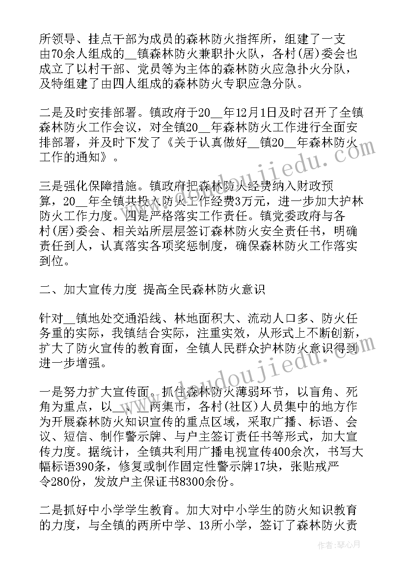 2023年乡镇森林防火总结 森林防火活动总结(汇总9篇)