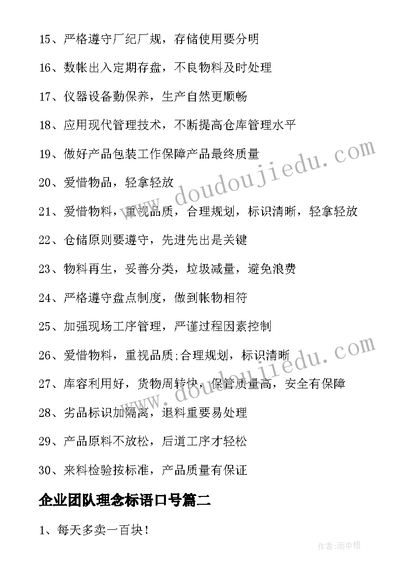 最新企业团队理念标语口号 企业团队文化口号标语(优秀20篇)