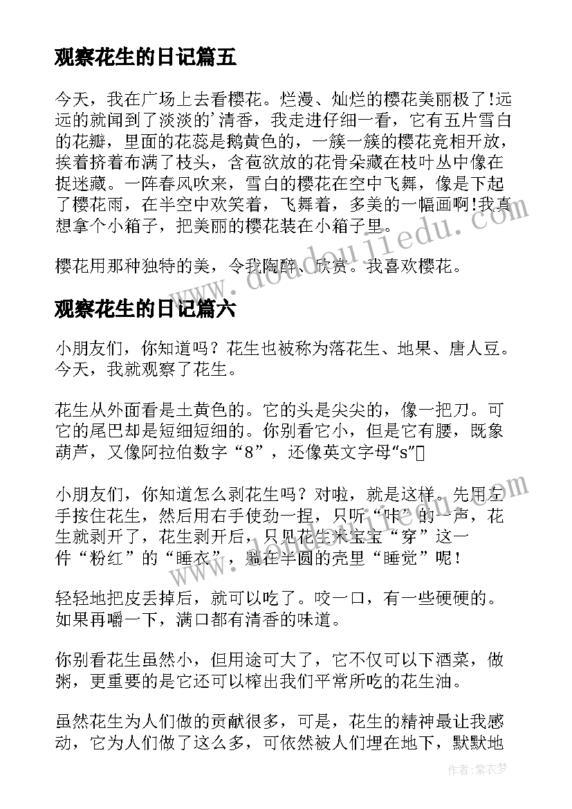 2023年观察花生的日记 观察水仙花生长日记(实用12篇)