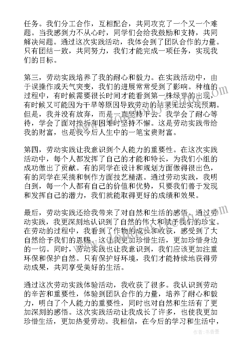 劳动实践活动心得体会大学生 文明劳动实践活动心得体会(通用14篇)