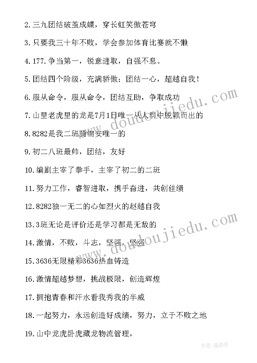 最新有创意跑步口号(优质19篇)