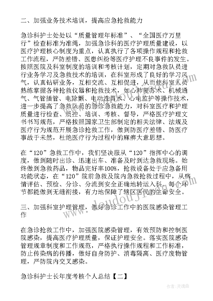 2023年急诊科护士年终总结个人 医院急诊科护士年度工作总结(通用5篇)