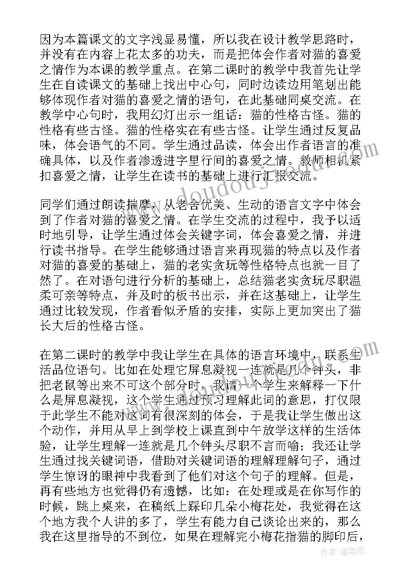 桥的教学反思 课文猫教学反思(优质13篇)