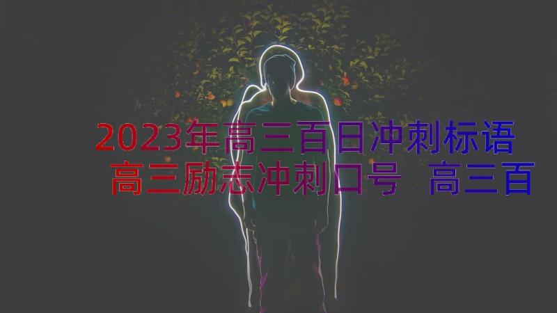 2023年高三百日冲刺标语高三励志冲刺口号 高三百日冲刺口号(模板8篇)