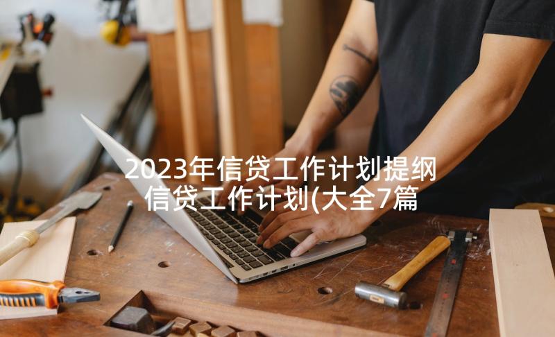 2023年信贷工作计划提纲 信贷工作计划(大全7篇)