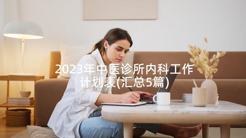 2023年中医诊所内科工作计划表(汇总5篇)