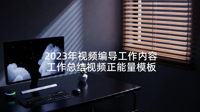 2023年视频编导工作内容 工作总结视频正能量模板