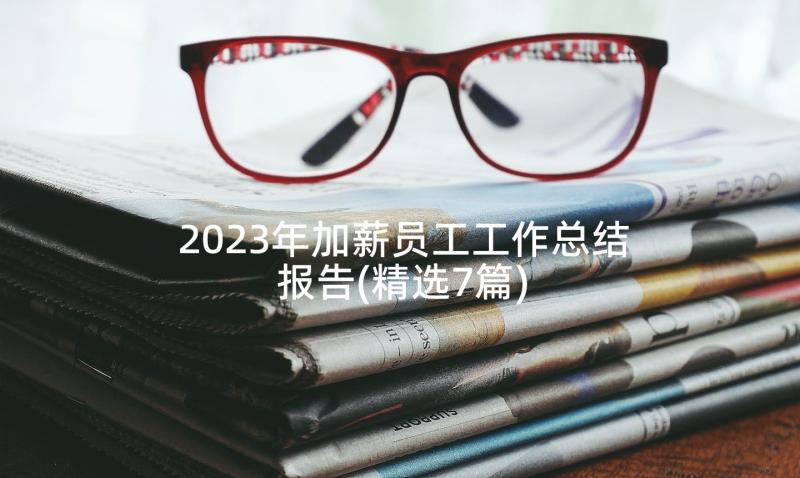2023年加薪员工工作总结报告(精选7篇)