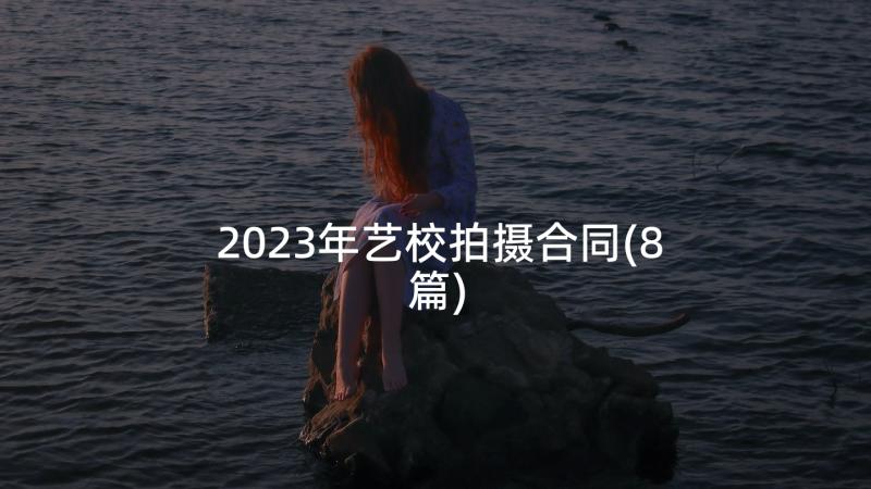 2023年艺校拍摄合同(8篇)