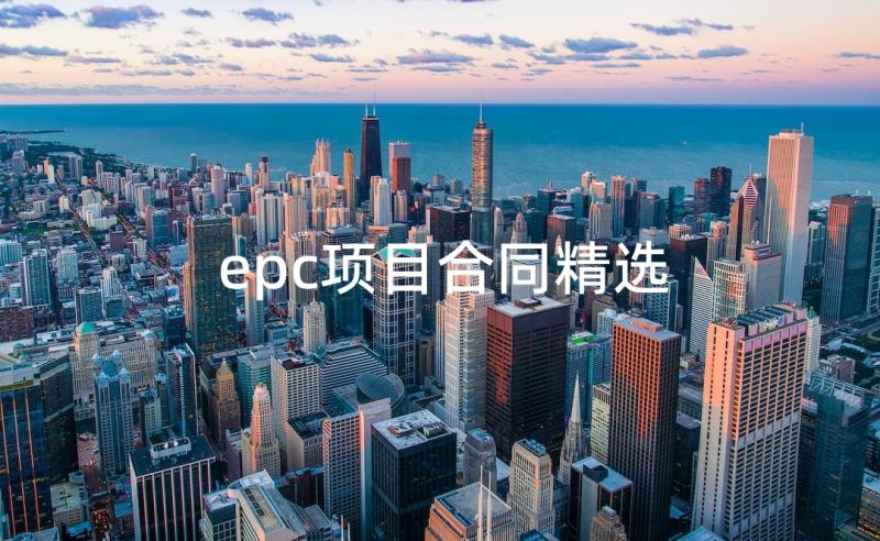 epc项目合同精选