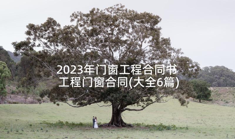 2023年门窗工程合同书 工程门窗合同(大全6篇)