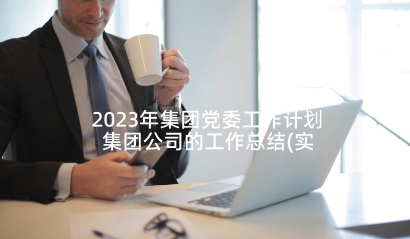 2023年集团党委工作计划 集团公司的工作总结(实用7篇)