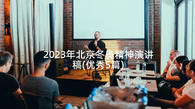 2023年北京冬奥精神演讲稿(优秀5篇)