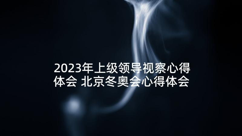 2023年上级领导视察心得体会 北京冬奥会心得体会(优质7篇)