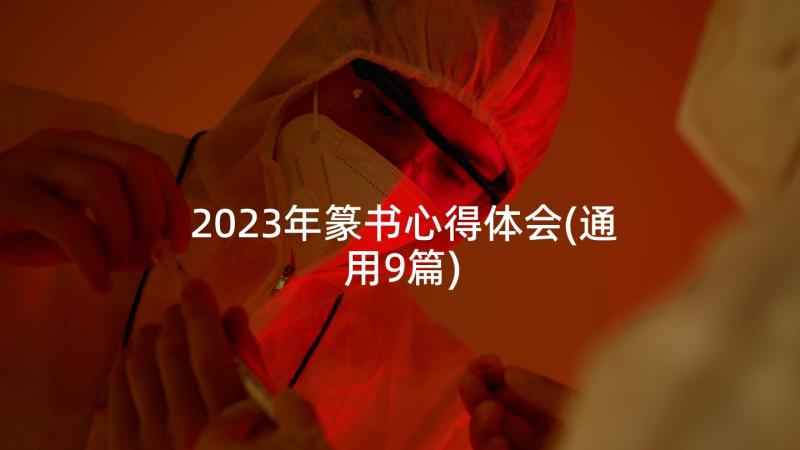 2023年篆书心得体会(通用9篇)
