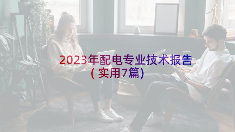 2023年配电专业技术报告(实用7篇)