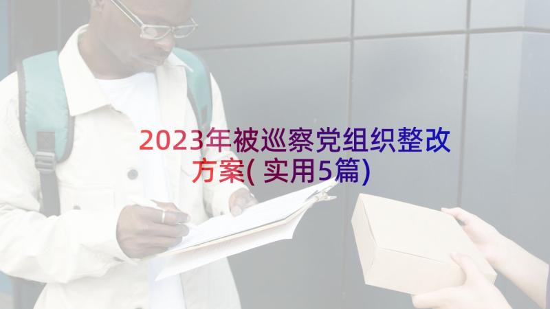 2023年被巡察党组织整改方案(实用5篇)