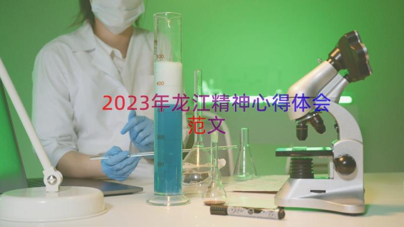 2023年龙江精神心得体会范文（17篇）