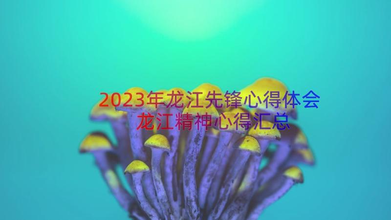 2023年龙江先锋心得体会龙江精神心得（汇总14篇）