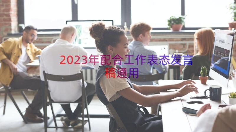2023年配合工作表态发言稿（通用15篇）