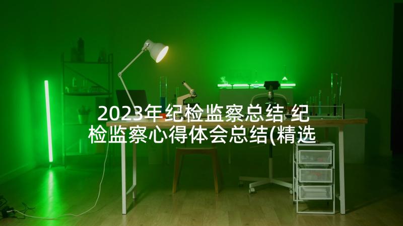 2023年纪检监察总结 纪检监察心得体会总结(精选7篇)