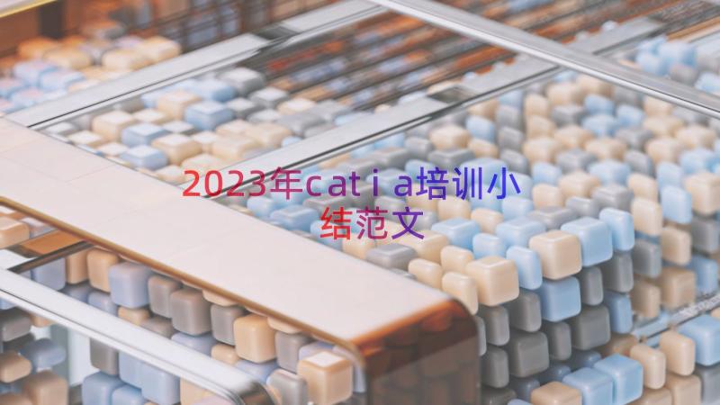 2023年catia培训小结范文（14篇）