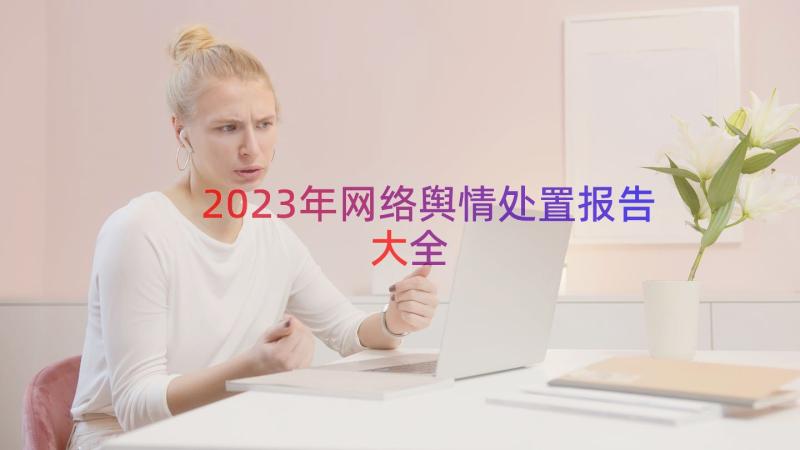 2023年网络舆情处置报告大全（12篇）