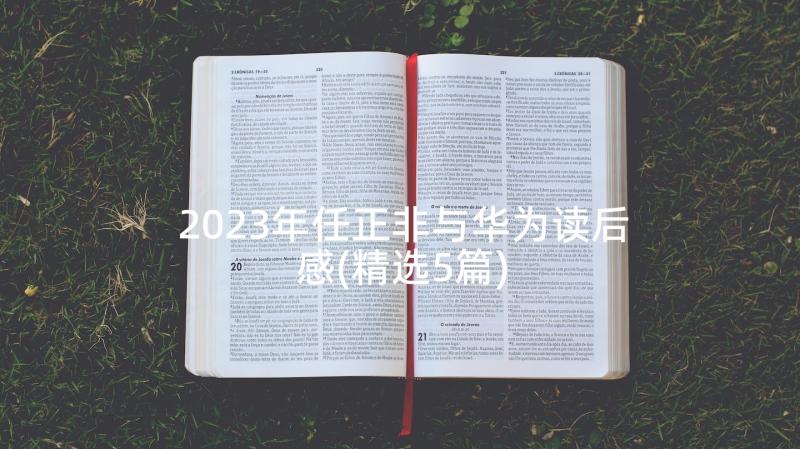 2023年任正非与华为读后感(精选5篇)