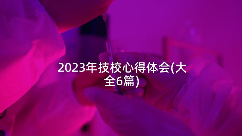 2023年技校心得体会(大全6篇)