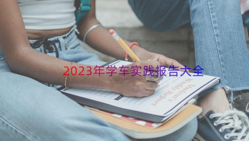 2023年学车实践报告大全（16篇）